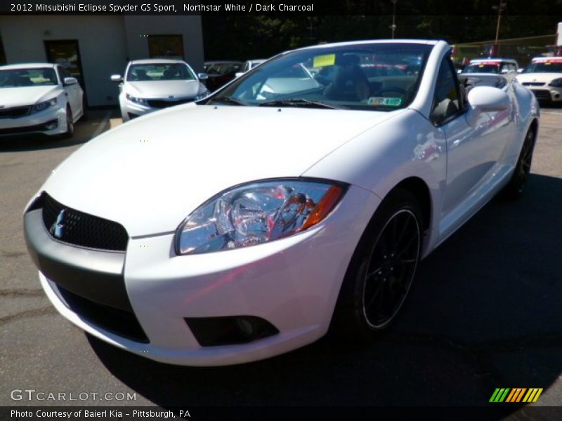 Northstar White / Dark Charcoal 2012 Mitsubishi Eclipse Spyder GS Sport