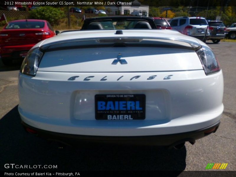 Northstar White / Dark Charcoal 2012 Mitsubishi Eclipse Spyder GS Sport
