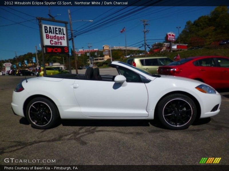 Northstar White / Dark Charcoal 2012 Mitsubishi Eclipse Spyder GS Sport