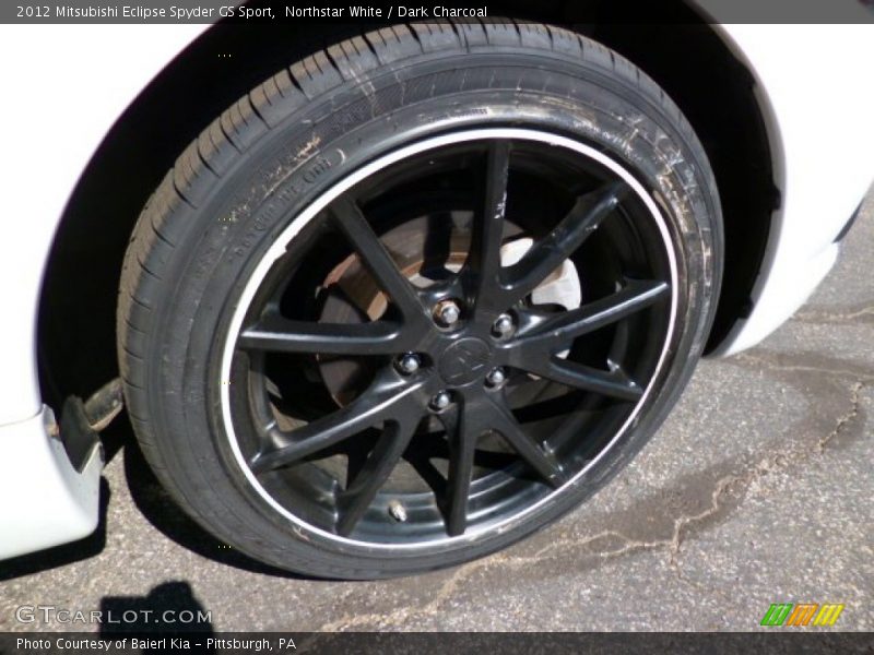 Northstar White / Dark Charcoal 2012 Mitsubishi Eclipse Spyder GS Sport
