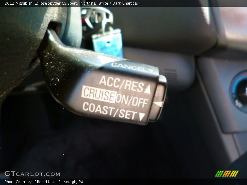 Northstar White / Dark Charcoal 2012 Mitsubishi Eclipse Spyder GS Sport