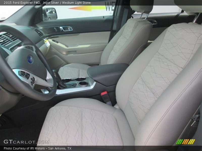 Ingot Silver / Medium Light Stone 2015 Ford Explorer FWD