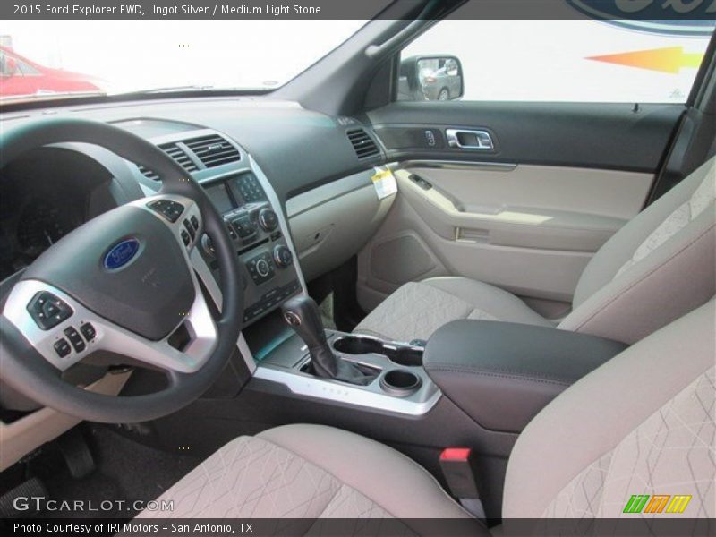 Ingot Silver / Medium Light Stone 2015 Ford Explorer FWD