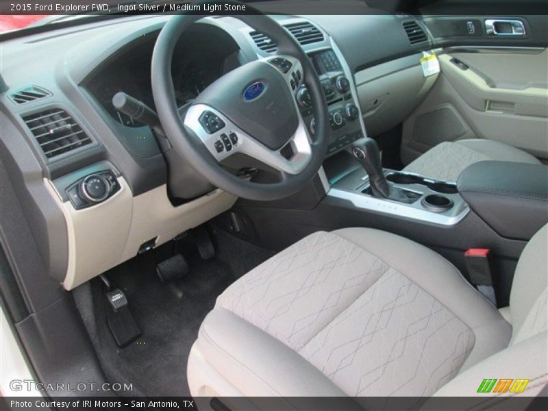 Ingot Silver / Medium Light Stone 2015 Ford Explorer FWD