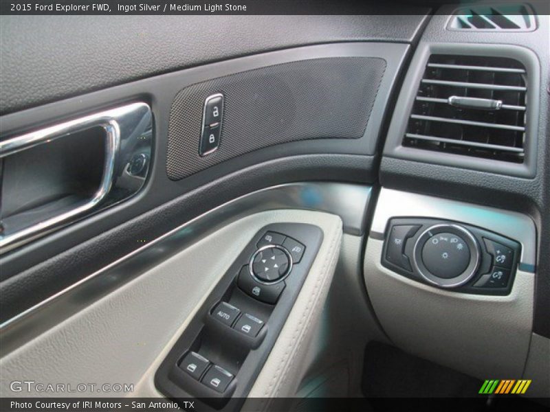 Ingot Silver / Medium Light Stone 2015 Ford Explorer FWD