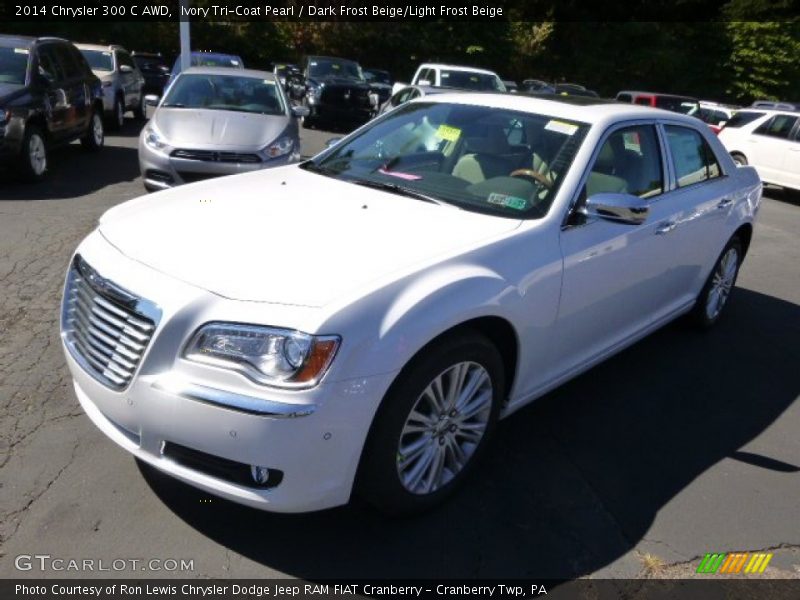 Ivory Tri-Coat Pearl / Dark Frost Beige/Light Frost Beige 2014 Chrysler 300 C AWD