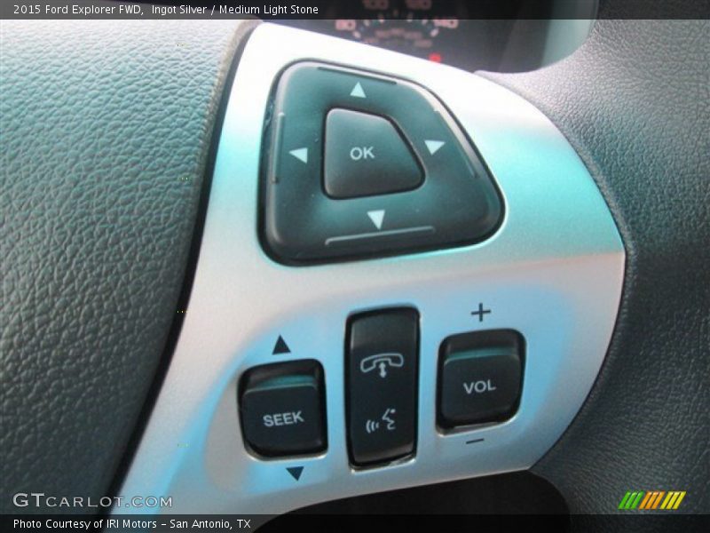Ingot Silver / Medium Light Stone 2015 Ford Explorer FWD