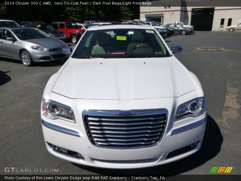 Ivory Tri-Coat Pearl / Dark Frost Beige/Light Frost Beige 2014 Chrysler 300 C AWD