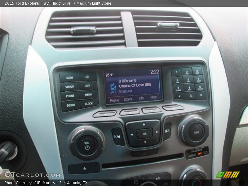 Ingot Silver / Medium Light Stone 2015 Ford Explorer FWD
