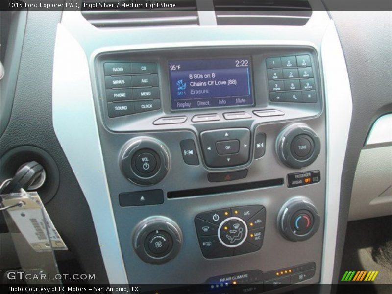 Ingot Silver / Medium Light Stone 2015 Ford Explorer FWD