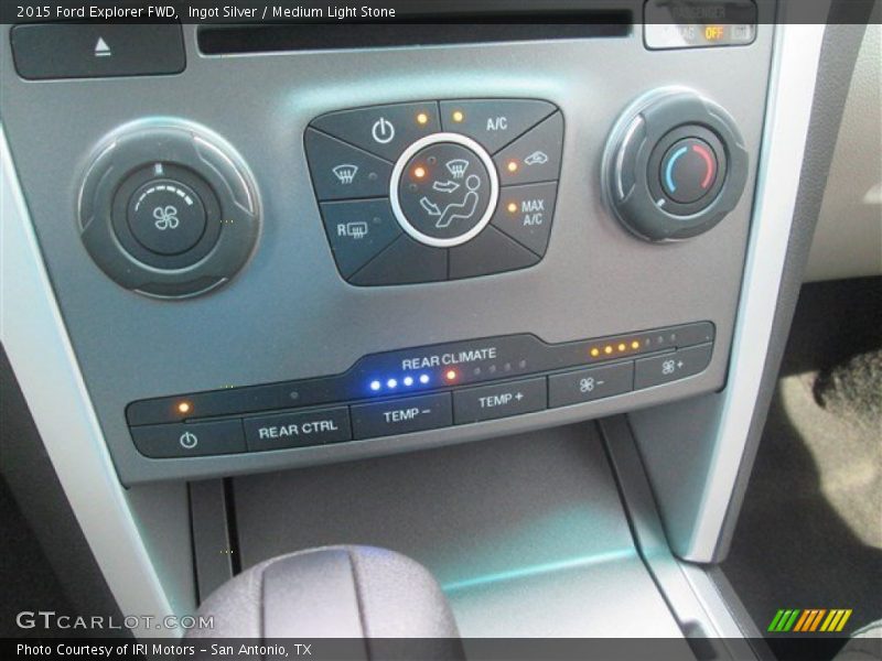 Ingot Silver / Medium Light Stone 2015 Ford Explorer FWD