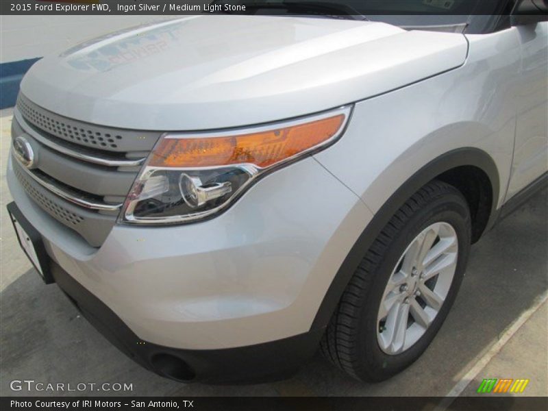 Ingot Silver / Medium Light Stone 2015 Ford Explorer FWD