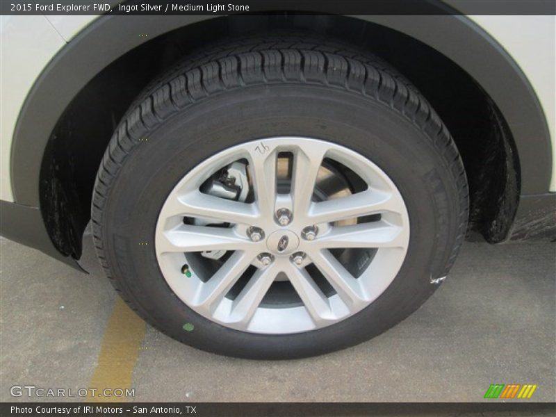 Ingot Silver / Medium Light Stone 2015 Ford Explorer FWD