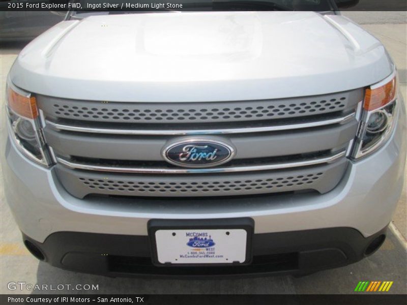 Ingot Silver / Medium Light Stone 2015 Ford Explorer FWD