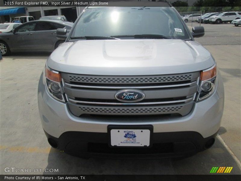 Ingot Silver / Medium Light Stone 2015 Ford Explorer FWD