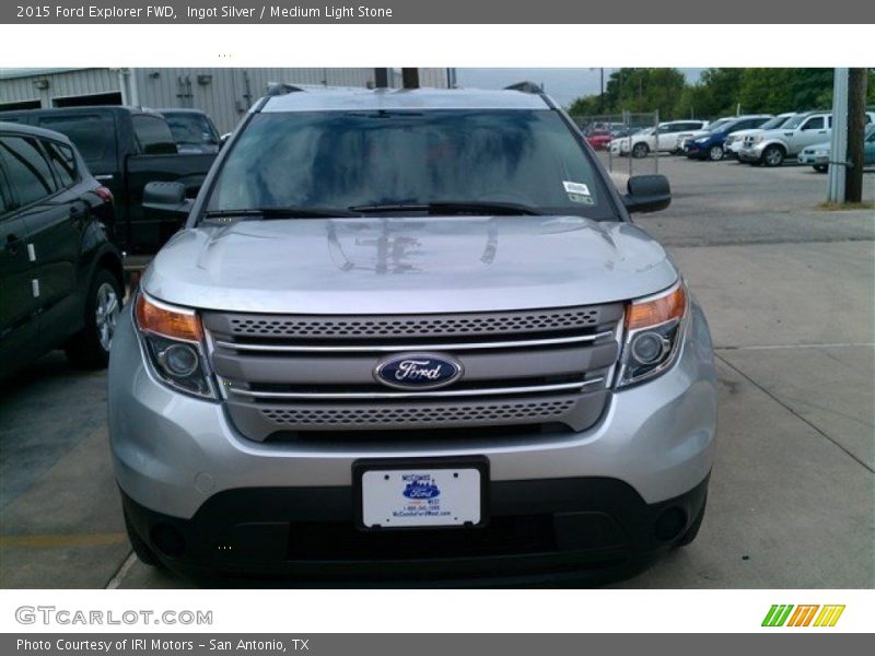 Ingot Silver / Medium Light Stone 2015 Ford Explorer FWD