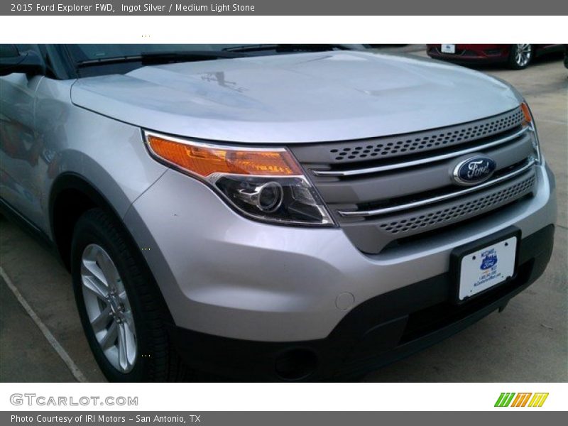 Ingot Silver / Medium Light Stone 2015 Ford Explorer FWD