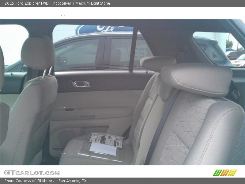 Ingot Silver / Medium Light Stone 2015 Ford Explorer FWD