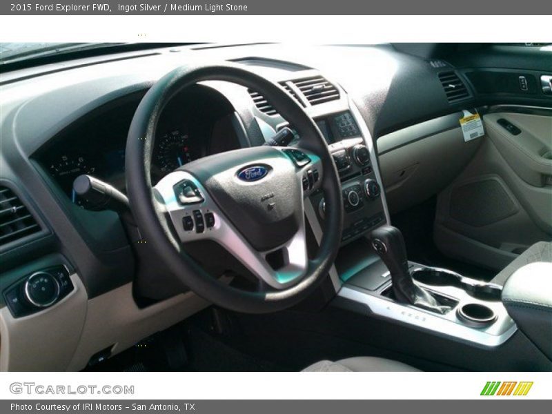 Ingot Silver / Medium Light Stone 2015 Ford Explorer FWD