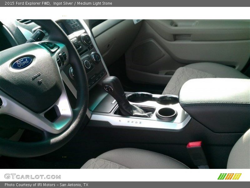 Ingot Silver / Medium Light Stone 2015 Ford Explorer FWD