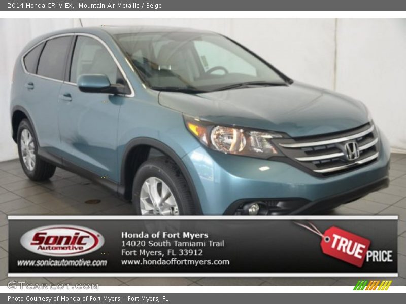 Mountain Air Metallic / Beige 2014 Honda CR-V EX