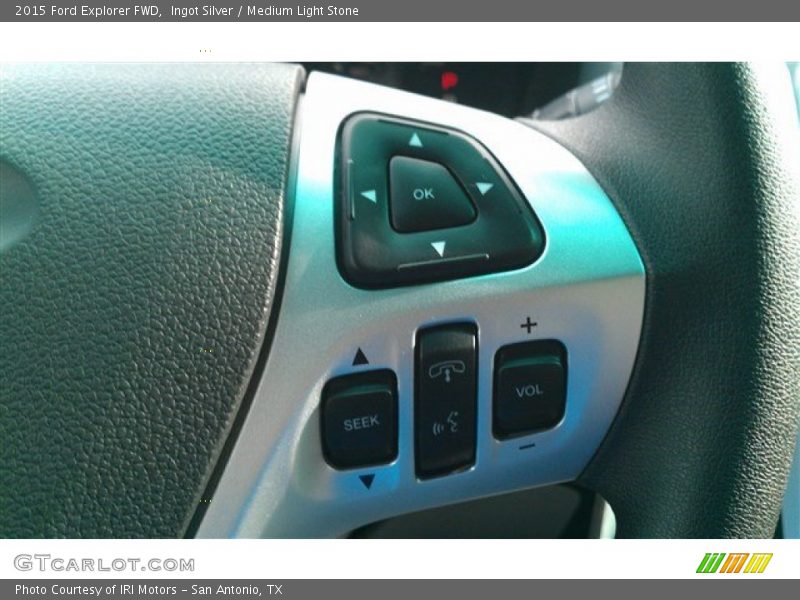 Ingot Silver / Medium Light Stone 2015 Ford Explorer FWD