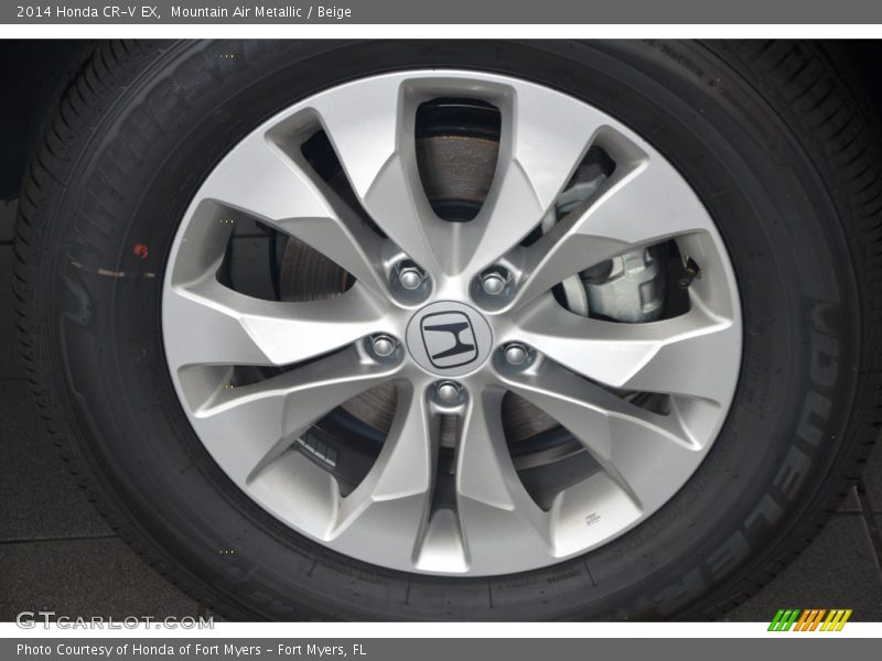 Mountain Air Metallic / Beige 2014 Honda CR-V EX