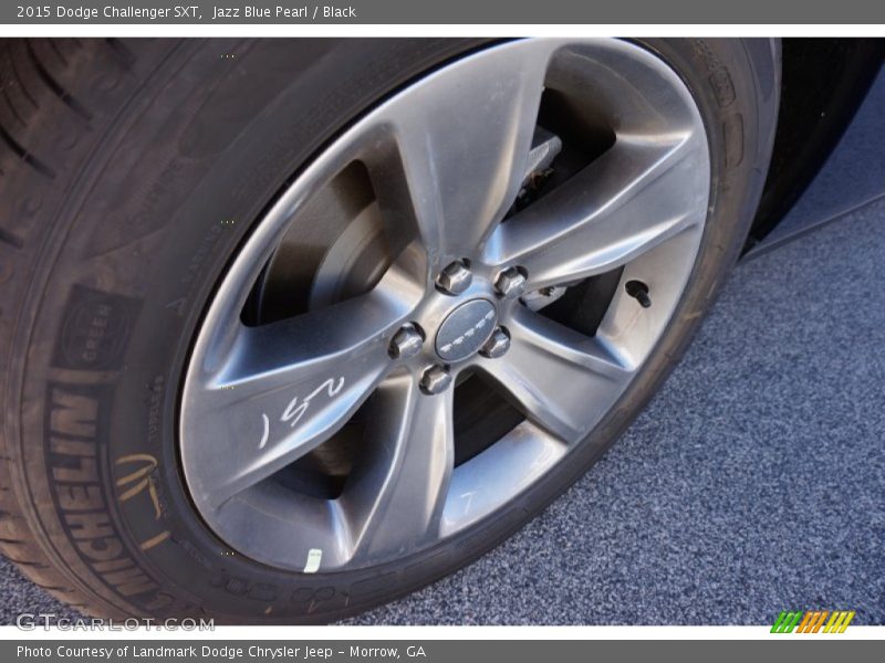 Jazz Blue Pearl / Black 2015 Dodge Challenger SXT