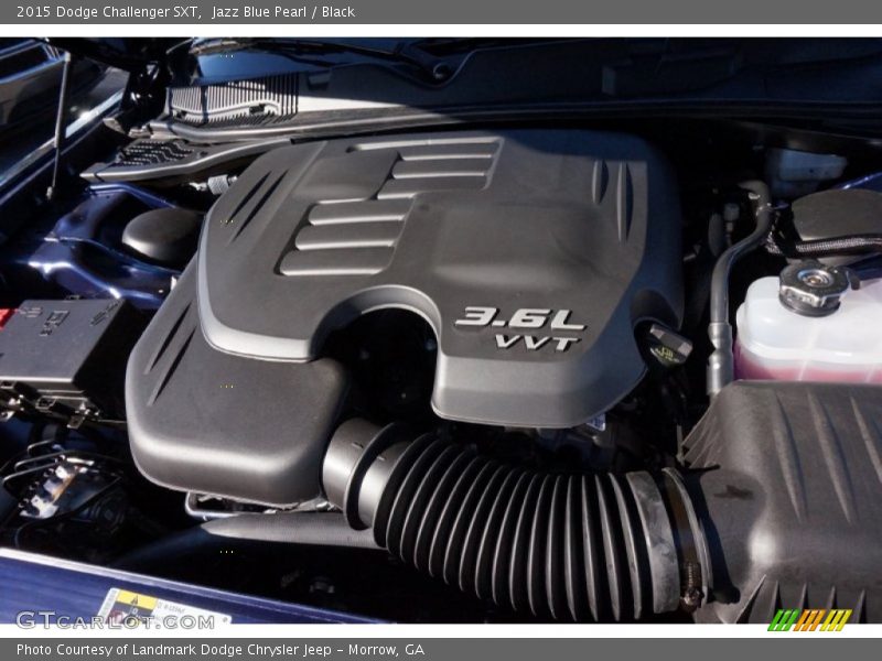 Jazz Blue Pearl / Black 2015 Dodge Challenger SXT