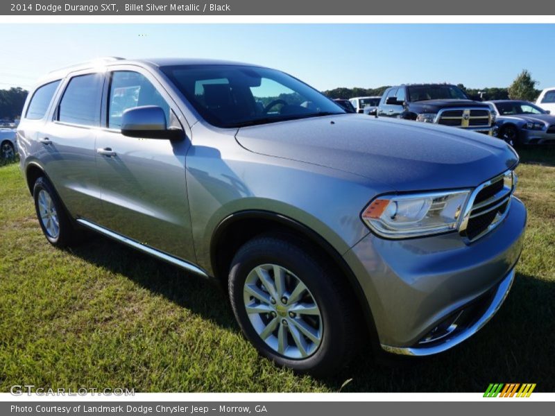 Billet Silver Metallic / Black 2014 Dodge Durango SXT