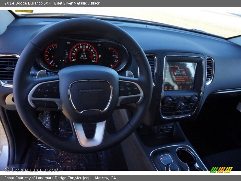 Billet Silver Metallic / Black 2014 Dodge Durango SXT