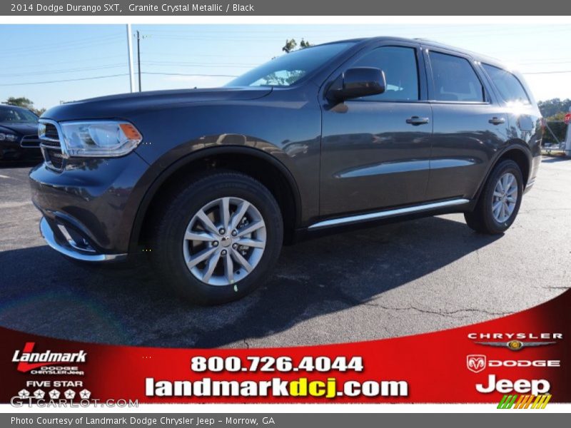 Granite Crystal Metallic / Black 2014 Dodge Durango SXT