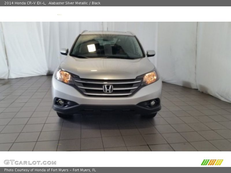 Alabaster Silver Metallic / Black 2014 Honda CR-V EX-L