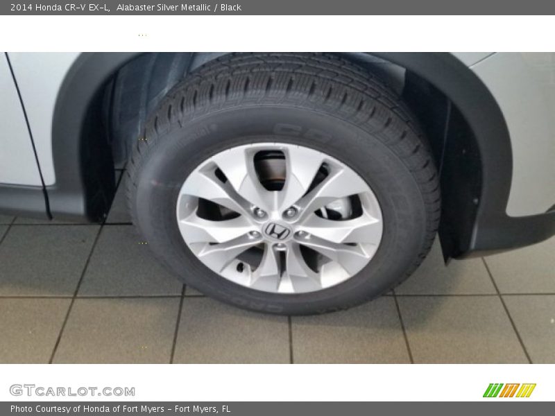 Alabaster Silver Metallic / Black 2014 Honda CR-V EX-L