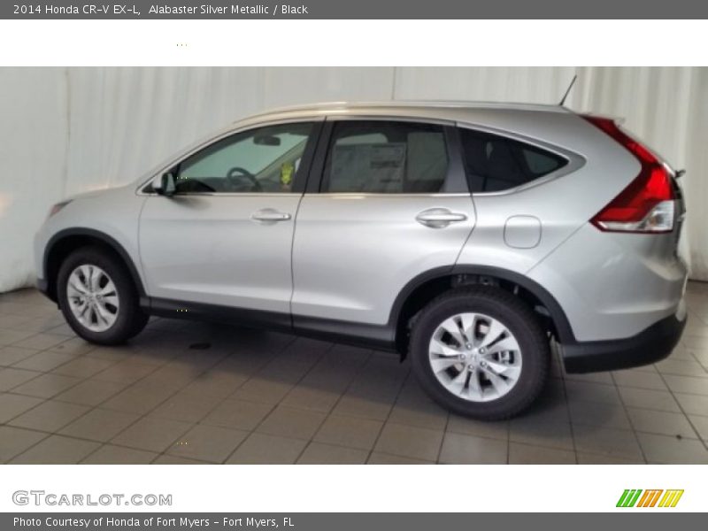 Alabaster Silver Metallic / Black 2014 Honda CR-V EX-L