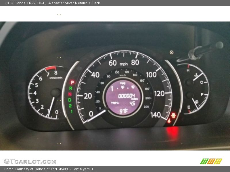 Alabaster Silver Metallic / Black 2014 Honda CR-V EX-L