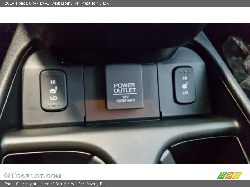 Alabaster Silver Metallic / Black 2014 Honda CR-V EX-L