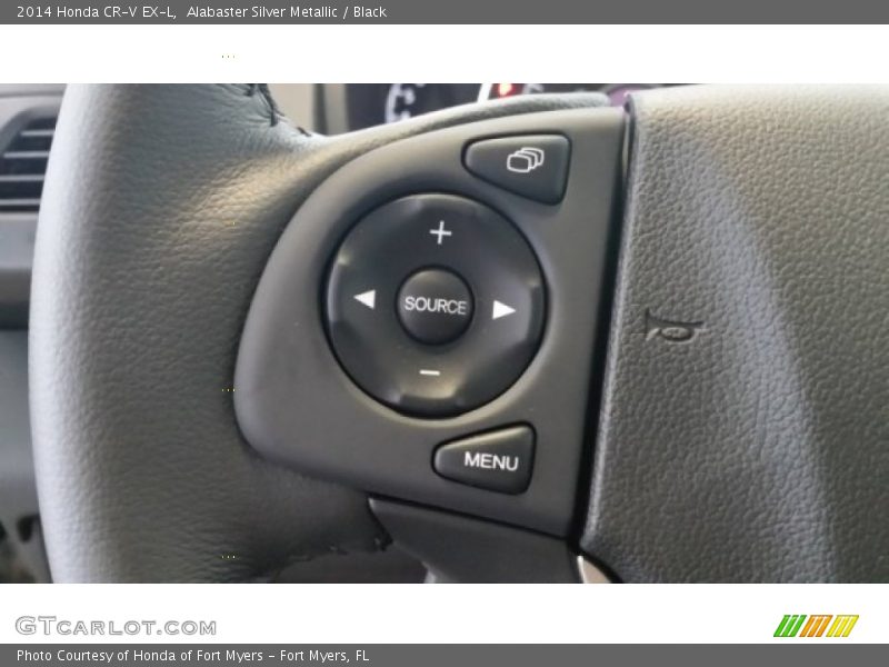 Alabaster Silver Metallic / Black 2014 Honda CR-V EX-L