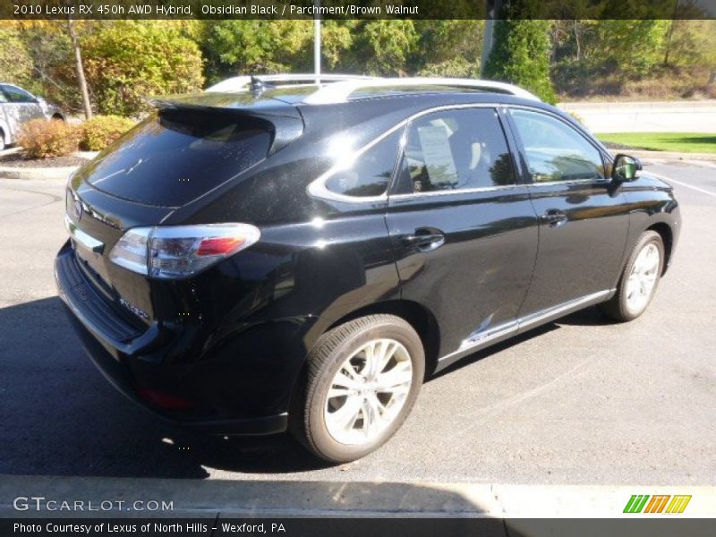 Obsidian Black / Parchment/Brown Walnut 2010 Lexus RX 450h AWD Hybrid