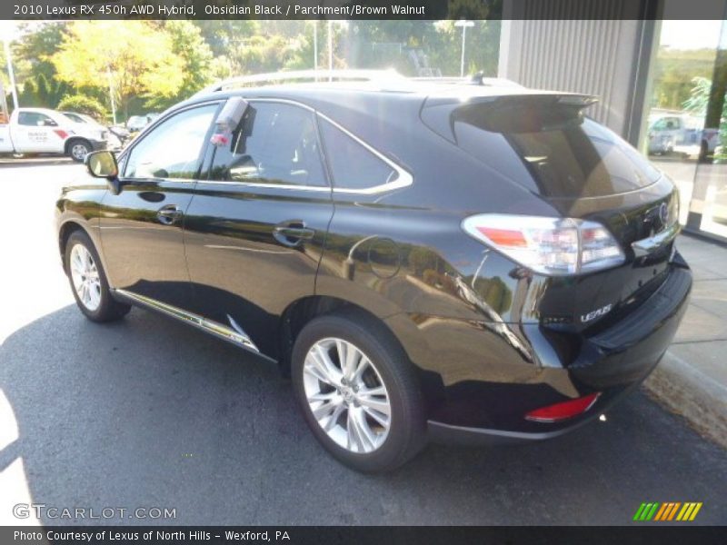 Obsidian Black / Parchment/Brown Walnut 2010 Lexus RX 450h AWD Hybrid