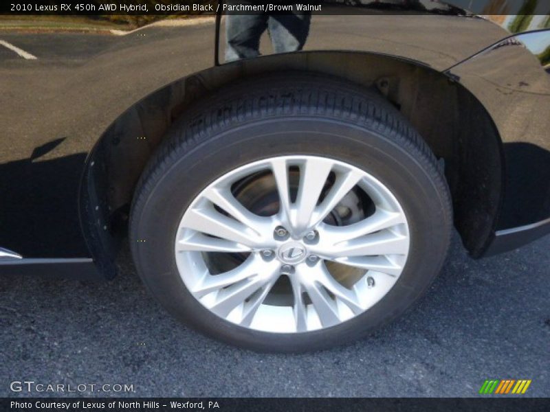 Obsidian Black / Parchment/Brown Walnut 2010 Lexus RX 450h AWD Hybrid