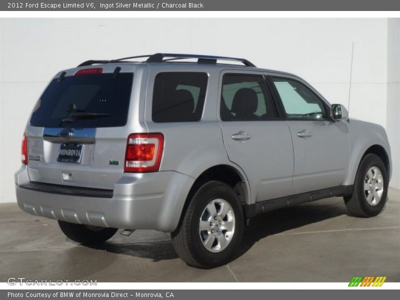 Ingot Silver Metallic / Charcoal Black 2012 Ford Escape Limited V6