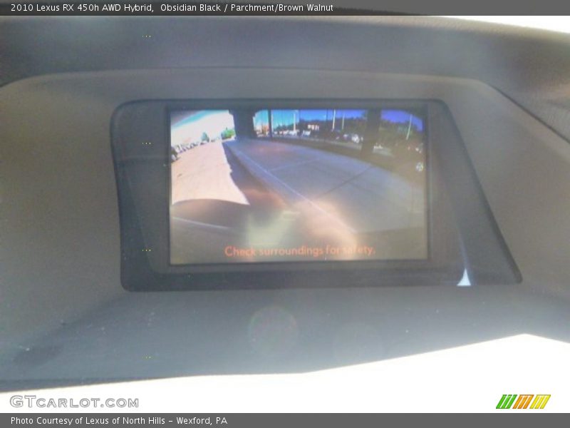Obsidian Black / Parchment/Brown Walnut 2010 Lexus RX 450h AWD Hybrid