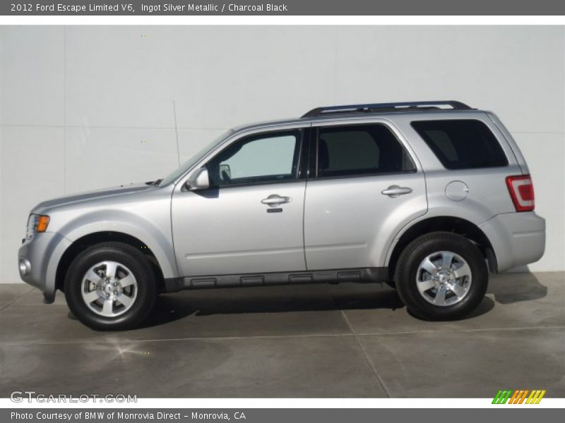 Ingot Silver Metallic / Charcoal Black 2012 Ford Escape Limited V6