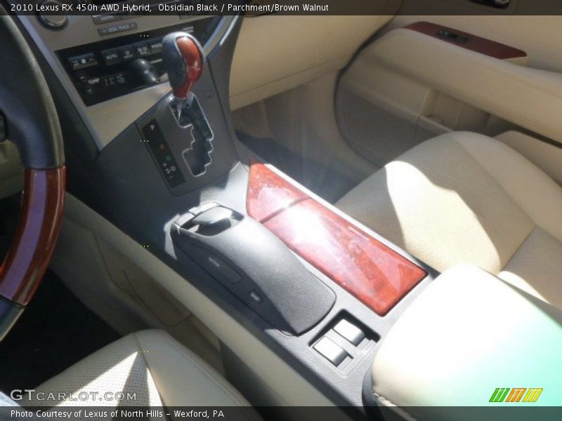 Obsidian Black / Parchment/Brown Walnut 2010 Lexus RX 450h AWD Hybrid