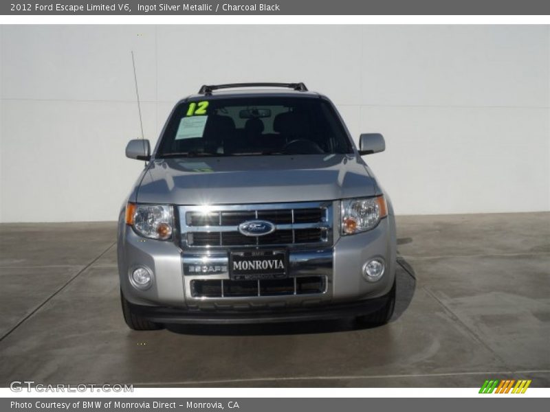 Ingot Silver Metallic / Charcoal Black 2012 Ford Escape Limited V6