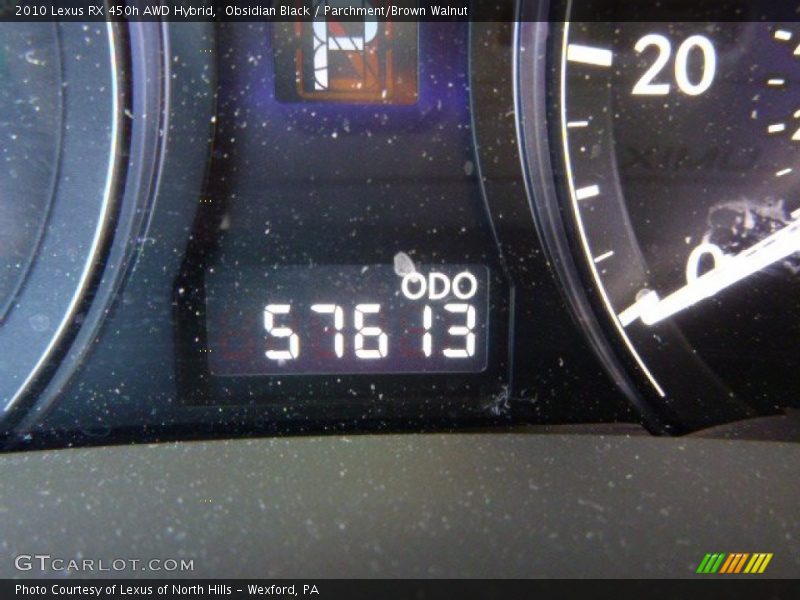 Obsidian Black / Parchment/Brown Walnut 2010 Lexus RX 450h AWD Hybrid