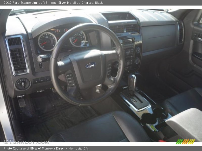 Ingot Silver Metallic / Charcoal Black 2012 Ford Escape Limited V6