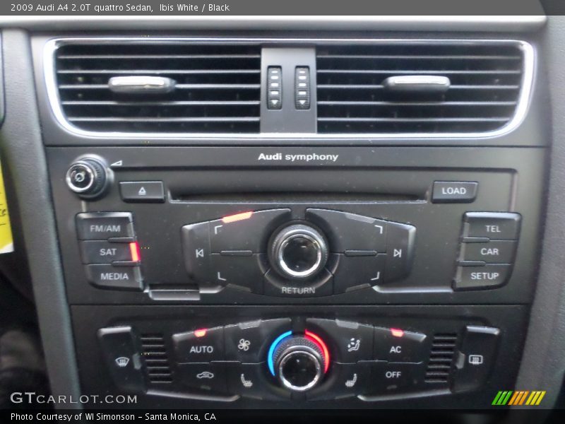 Ibis White / Black 2009 Audi A4 2.0T quattro Sedan