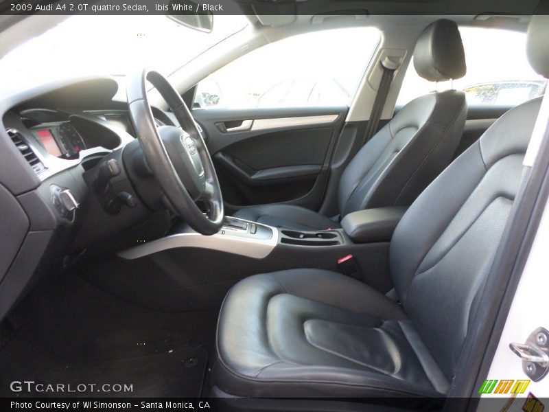 Ibis White / Black 2009 Audi A4 2.0T quattro Sedan